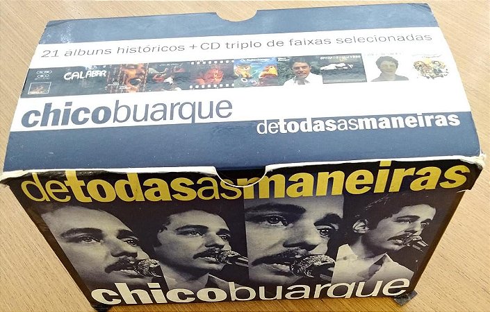 CD (BOX com 24 CDs) - Chico Buarque – De Todas As Maneiras (BOX com 21 CDs + CD triplo de faixas selecionadas)
