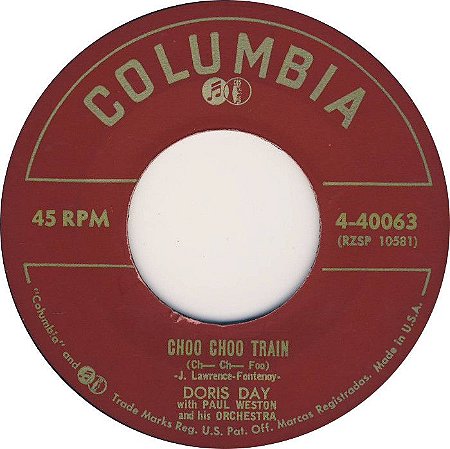 Compacto - Doris Day ‎– This Too Shall Pass Away / Choo Choo Train (Ch- Ch- Foo)