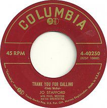 Compacto - Jo Stafford - Thank You For Calling / Where Are You