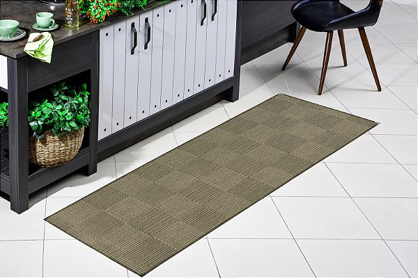 Jogo de Cozinha sisal Antiderrapante com 3 Peças - Preto e Bege KS70 -  Viivatex - Site de tecidos para sofá, cortinas, papel de parede e móveis