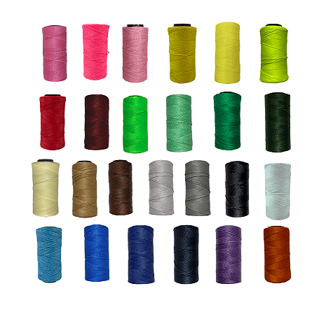 Fio cordone Encerado Kit com 10 cores, sortida