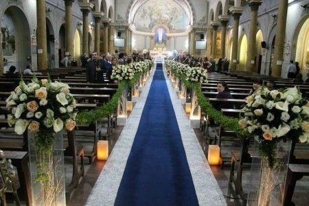 Passadeira Tapete Marinho Para Casamento, Festas 15 Metros de comprimento