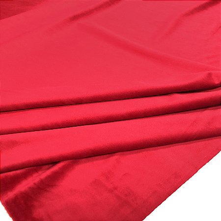 Tecido Veludo para Cortina 2,80 de largura - Vermelho - SIL07