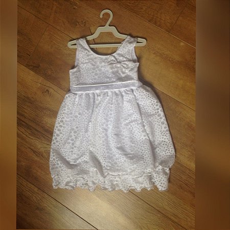 Vestido de festa infantil branco