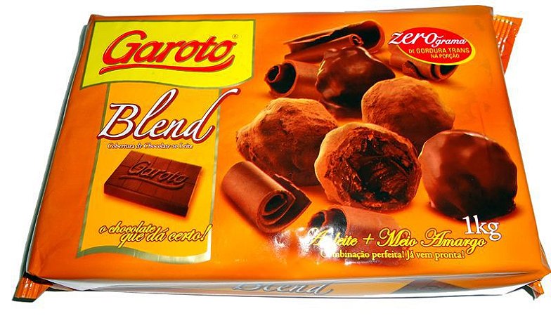 Barra de Chocolate Cobertura Blend 1 Kg (Para Derreter) - Garoto