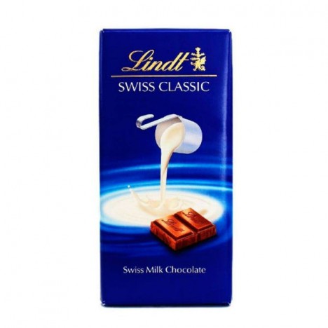 Chocolate Lindt Milk Swiss Classic Ao Leite - 100g