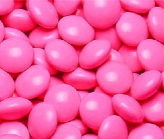 Mini Pastilhas de Chocolate Tipo Confetis Rosa Coloretis 500g - Catelândia