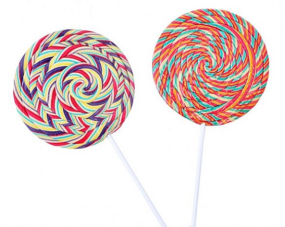 Pirulito Psicodelico Colorido Tamanho Grande 14cm De Diametro 31cm Altura Catelandia Catelandia A Maior Loja De Doces E Guloseimas