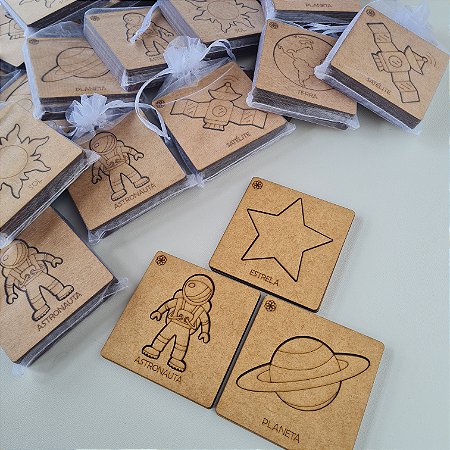 Kit 3 Peças Desenhe e Monte - Lembrancinha