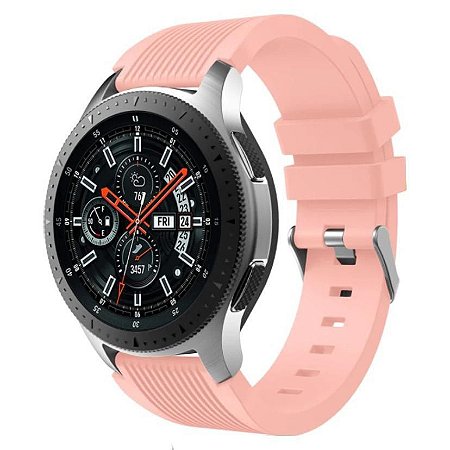 Pulseira Texturizada Rosa 20mm - (BIP, Gear S2, etc)