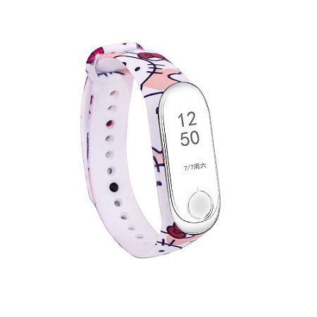 Pulseira de Silicone Estampada  - Mi Band 5 e 6