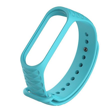 Pulseira Texturizada Cyan  - Mi band 3/4