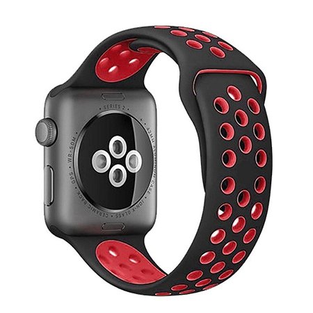 Apple Watch SE 44mm - Cinza, Pulseira Preta, Oferta