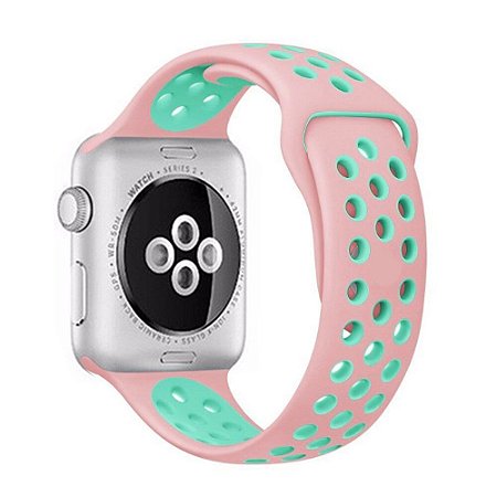 Pulseira Esportiva Rosinha c/ Ciano E21 - Apple Watch 42/44mm