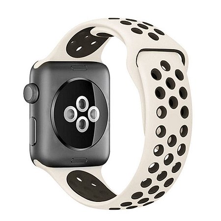 Pulseira Esportiva Areia c/ Preto E29 - Apple Watch 42/44mm