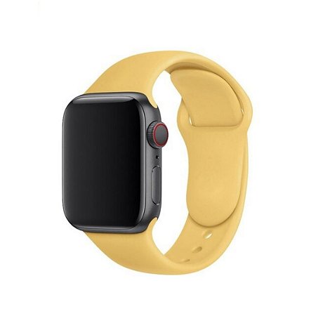 Pulseira de Silicone Amarelo L20 - Apple Watch e Iwo 42/44mm