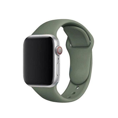 Pulseira de Silicone Verde Militar L23 - Apple Watch e Iwo 42/44mm
