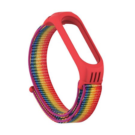 Pulseira Vermelho de TPU + Nylon MB 3/4/5/6