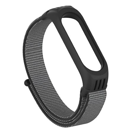 Pulseira Preto c/ Grafite de TPU + Nylon MB 3/4/5/6