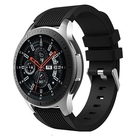 Pulseira Texturizada Preto 20mm - (BIP, Gear S2, etc)