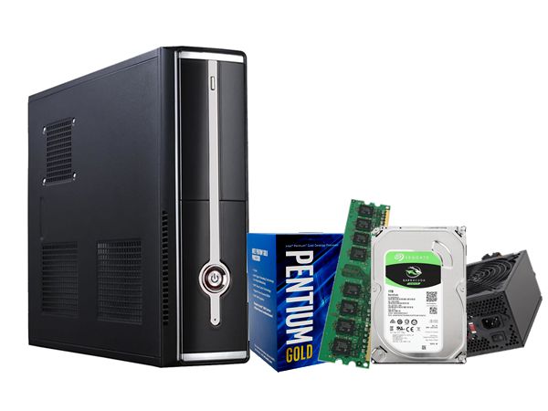 PC HOME LÍDER BASIC, 8 GERAÇÃO PENTIUM G5400, 8GB, HD 1TB, 500W, GABINETE SLIM, WI-FI USB