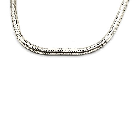 Corrente de Prata snake 55 cm