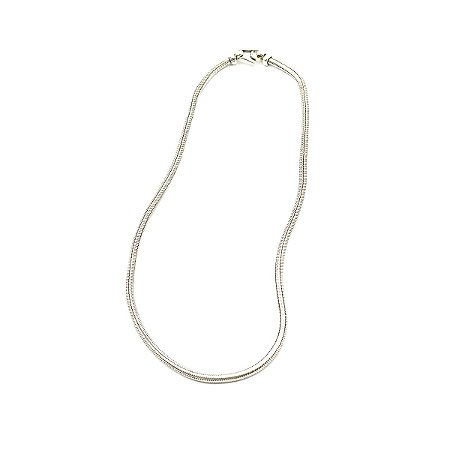Corrente de Prata Indiana Snake 46 cm