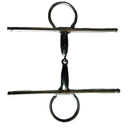 Bridão Inox Bocal De Ferro Colina Grosso Para Freio Cavalo