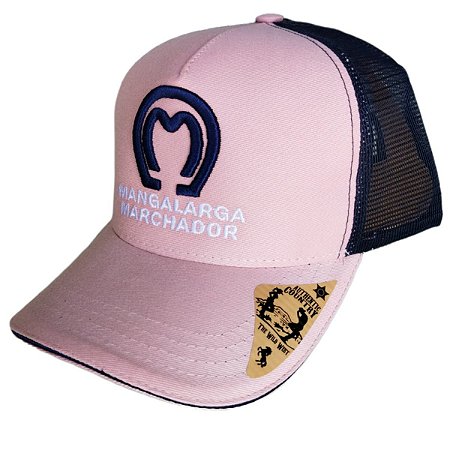 Boné Country Rosa Com Frase Rodeio Feminino Peoa Bruta Luxo Cavalgada Luxo