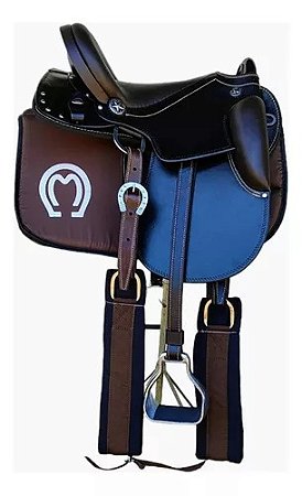 Sela Coqueluche Premium Para Passeio Com Cabeçada E Manta