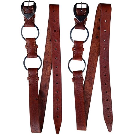 Loro de couro argolado nº35