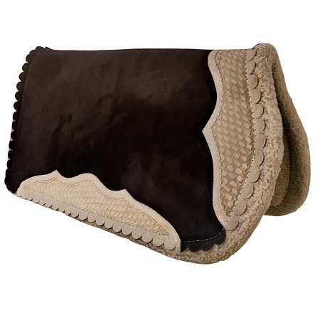 Manta Reforçada Detalhes Em Couro Rebaixado Cavalgada Luxo