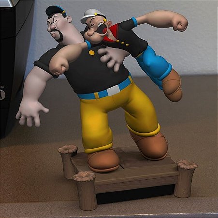 Diorama Popeye vs Brutus - Frete Grátis