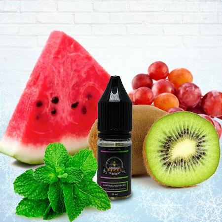 Kiwançuva Fresh - 10ml - E-liquid de Kiwi, Uva, Melância e Menta