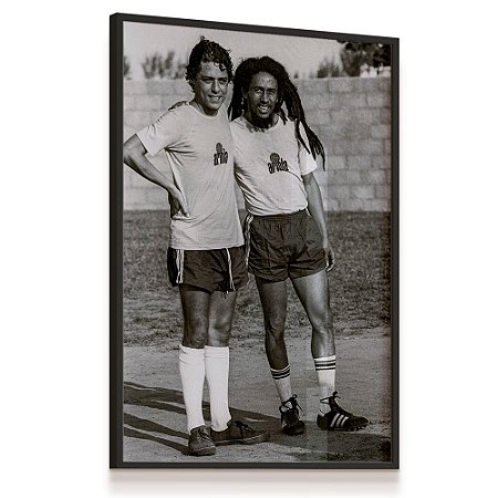 Quadro Decorativo Chico Buarque Bob Marley Música Futebol