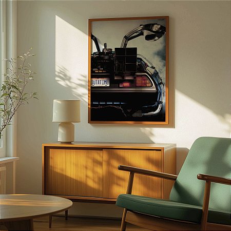Quadro Decorativo Carro Delorean De Volta Para o Futuro