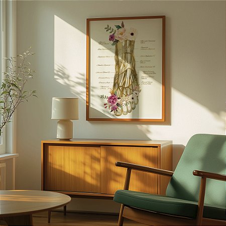 Quadro Podólogo Podologia Reflexologia Pé Profissões Medicina Fisioterapia