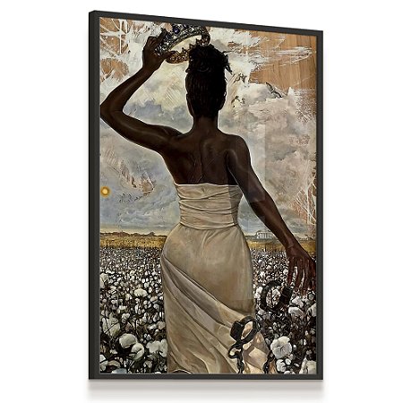 Quadro Decorativo Rainha Africana África Mulher Negra Queen