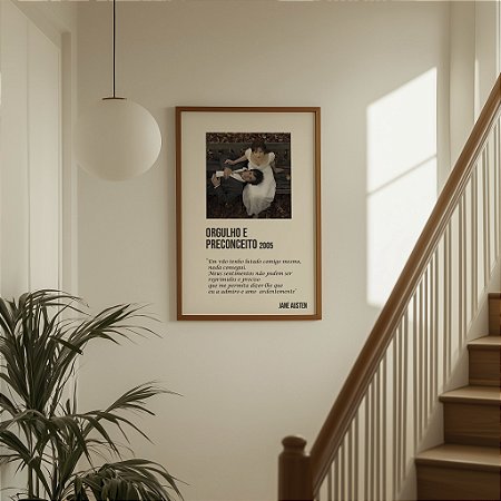 Quadro Decorativo Orgulho e Preconceito Jane Austen Pride and Prejudice