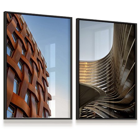 Quadro Decorativo Arquitetura Edifício Urbanismo Emirados Árabes Mobitily Pavilion Kit 2