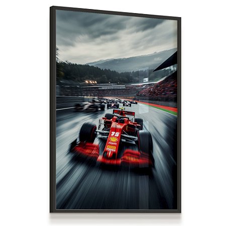 Quadro Decorativo Carro Corrida Fórmula 1 Ferrari Gp