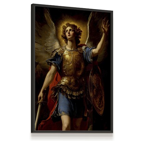 Quadro Decorativo Arcanjo Gabriel Religião Oração Anjo