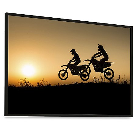Quadro Decorativo Moto Motocross Rally Corrida Radical Velocidade