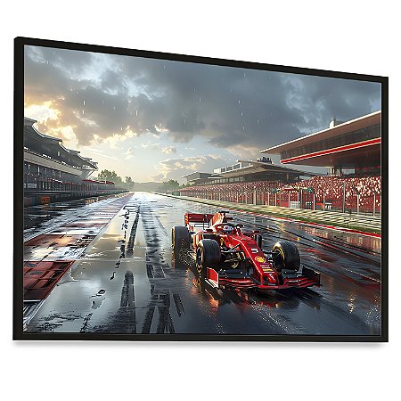 Quadro  Decorativo Carro Corrida Fórmula 1 Pintura Automobilismo Gp
