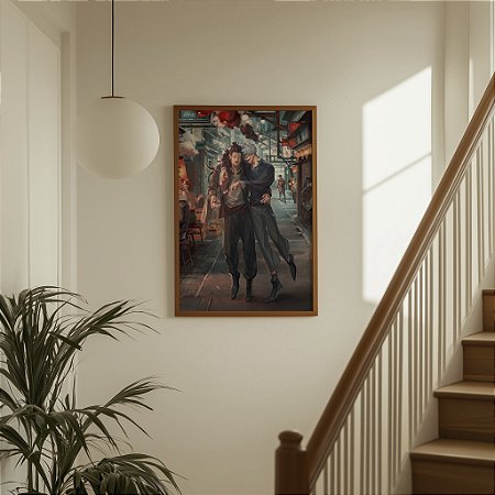 Quadro Decorativo Jujutsu Kaisen Satoru Gojo e Suguru Geto Anime
