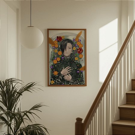 Quadro Decorativo Jujutsu Kaisen Suguru Geto Anime Mangá