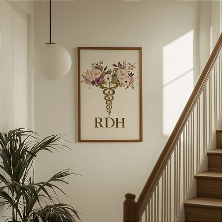 Quadro  Decorativo Dentista Odontologia Clínica Símbolo Odonto