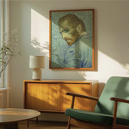 Quadro  Decorativo Vincent Van Gogh Pintor Auto Retrato Pintura