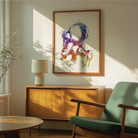 Quadro Decorativo  Quadril Anatomia Médica Ortopédico Medicina Ossos