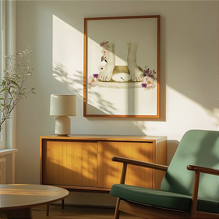 Quadro Decorativo Nutrição Nutricionista Balança Pés Saúde Corpo Feminino Flores Rosas